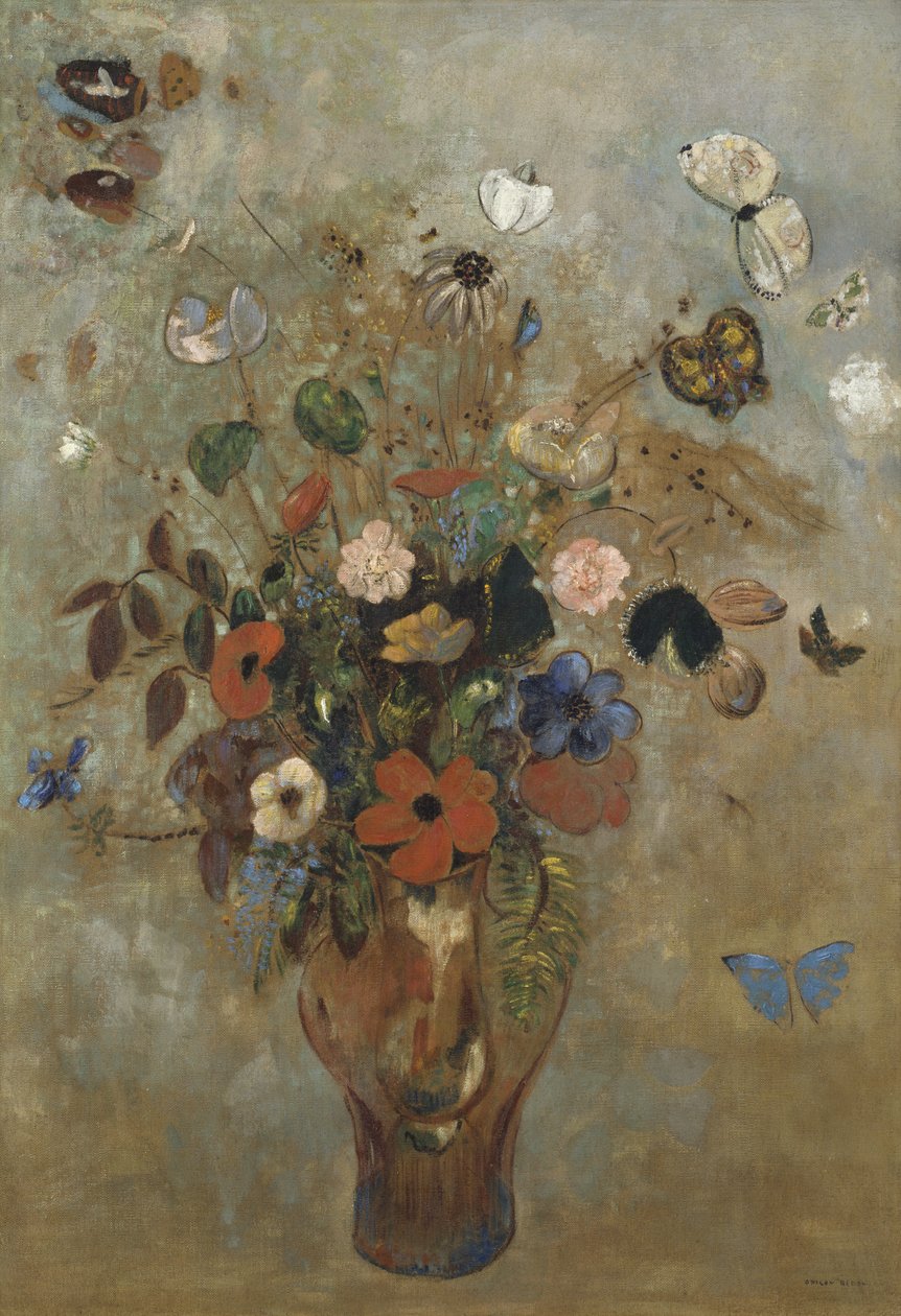 Still Life with Flowers by Odilon Redon