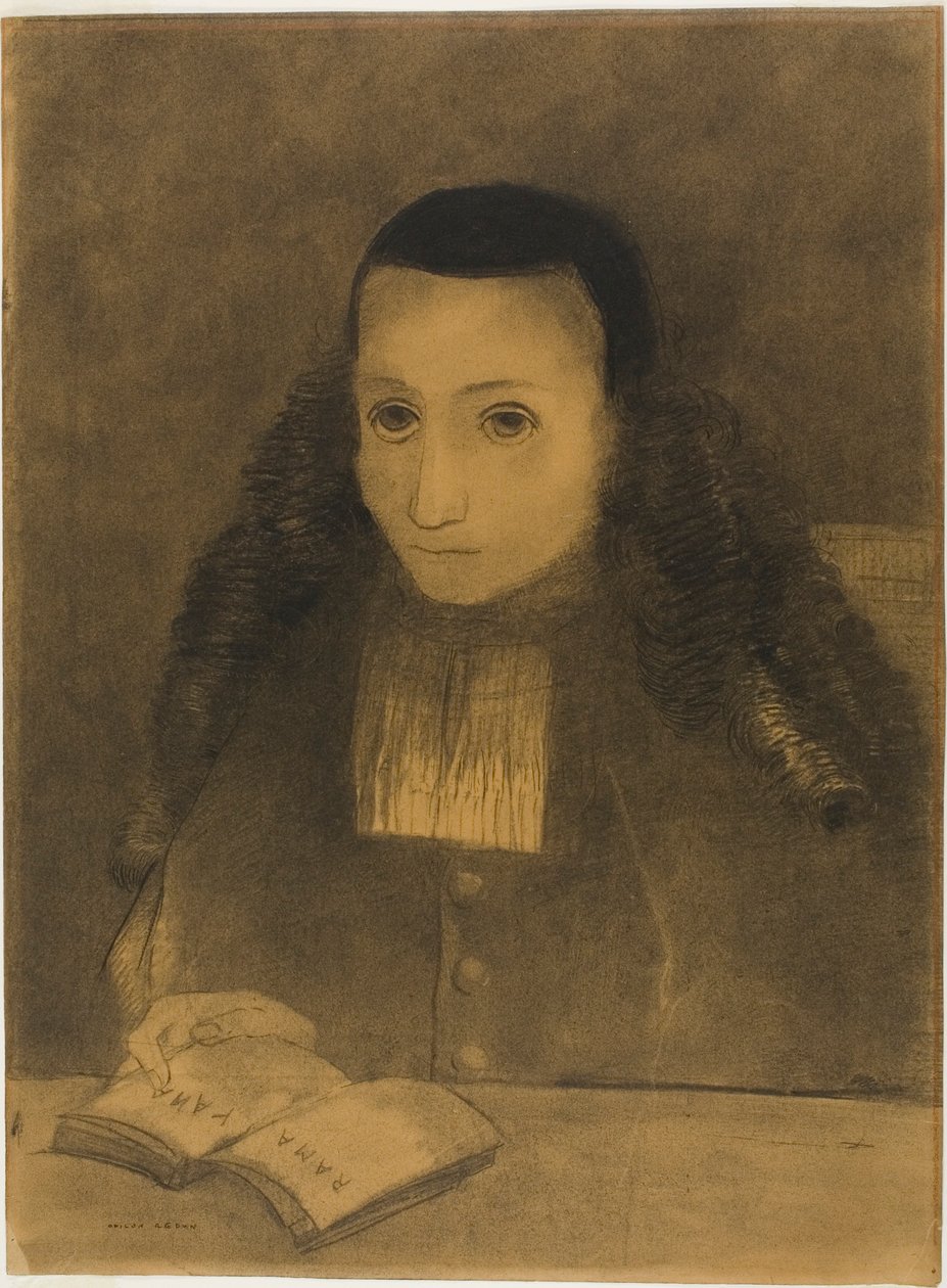 The Little Abbot Reading the Ramayana by Odilon Redon