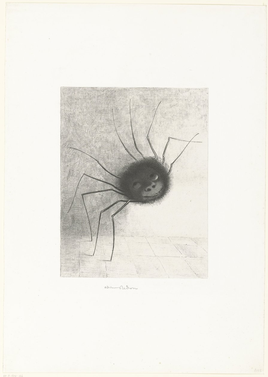The Spider by Odilon Redon