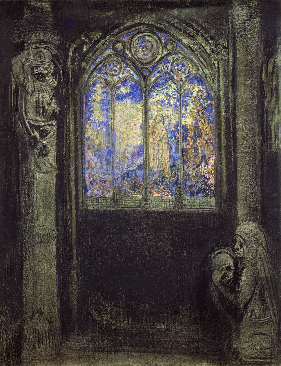 The Stained Glass Window by Odilon Redon