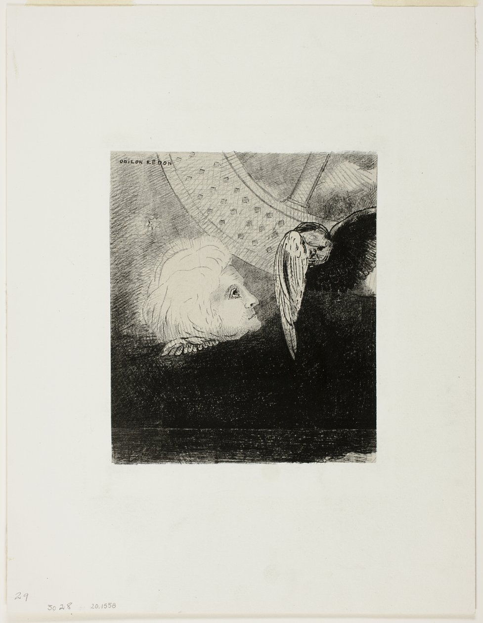 The Wheel, Plate Three from In Dreams by Odilon Redon