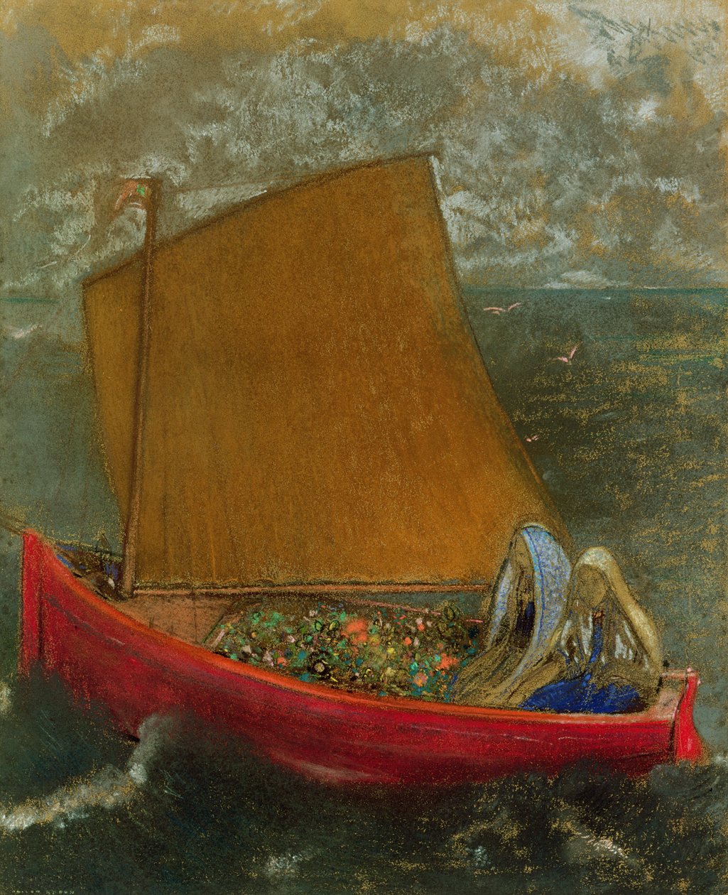 The Yellow Sail by Odilon Redon