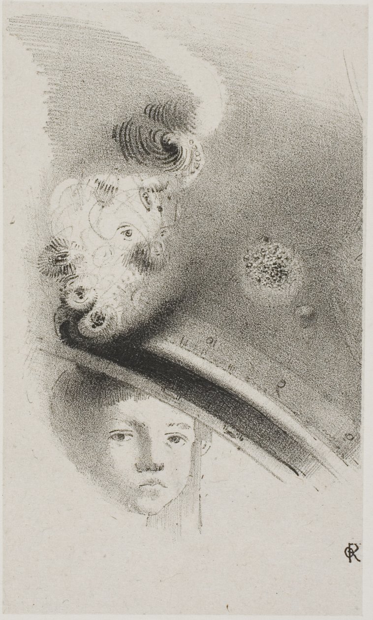 Untitled Trial Lithograph by Odilon Redon