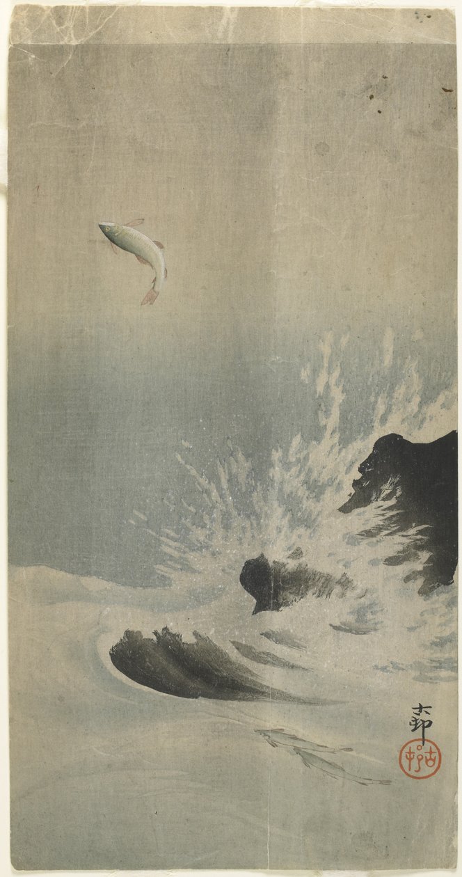 Leaping Fish, before 1912 by Ohara Koson