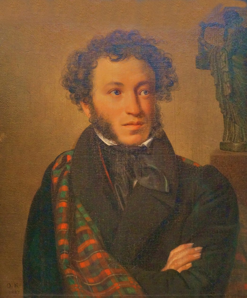 Portrait of Poet A.S. Pushkin by Orest Adamovich Kiprensky