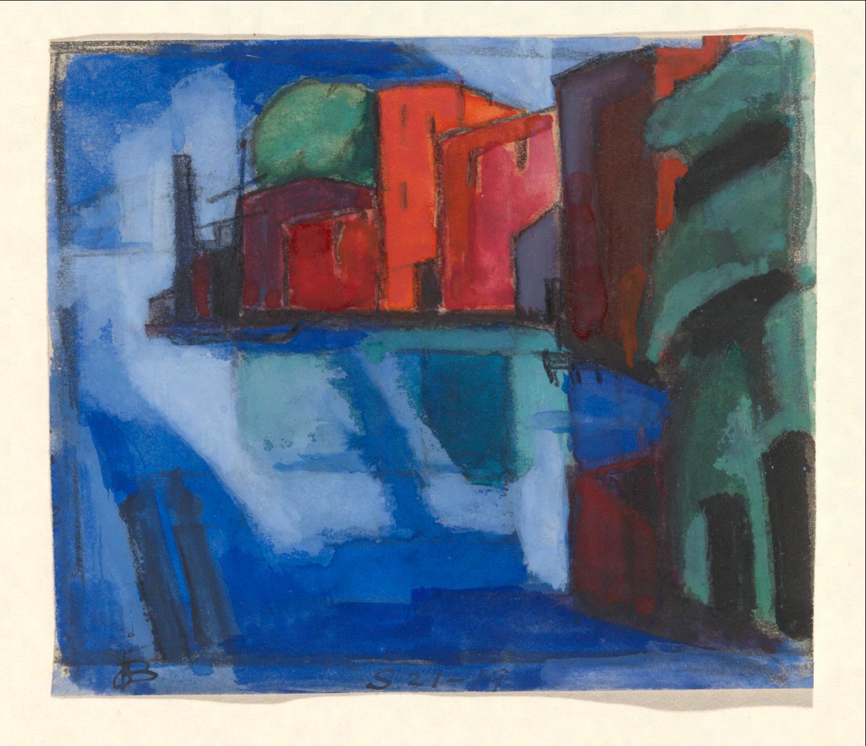 Early Spring, Passaic Valley by Oscar Bluemner