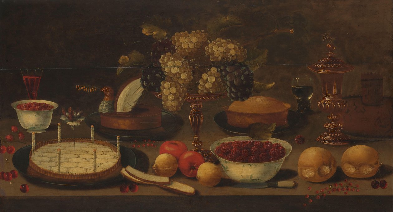 Banquet Still Life by Osias Beert (I) (follower of)