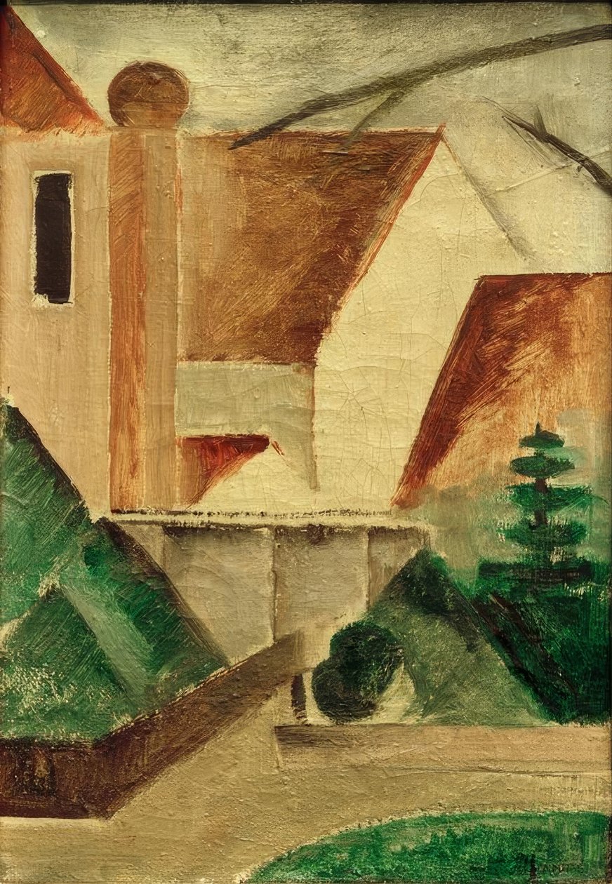 Monastery by Oskar Schlemmer