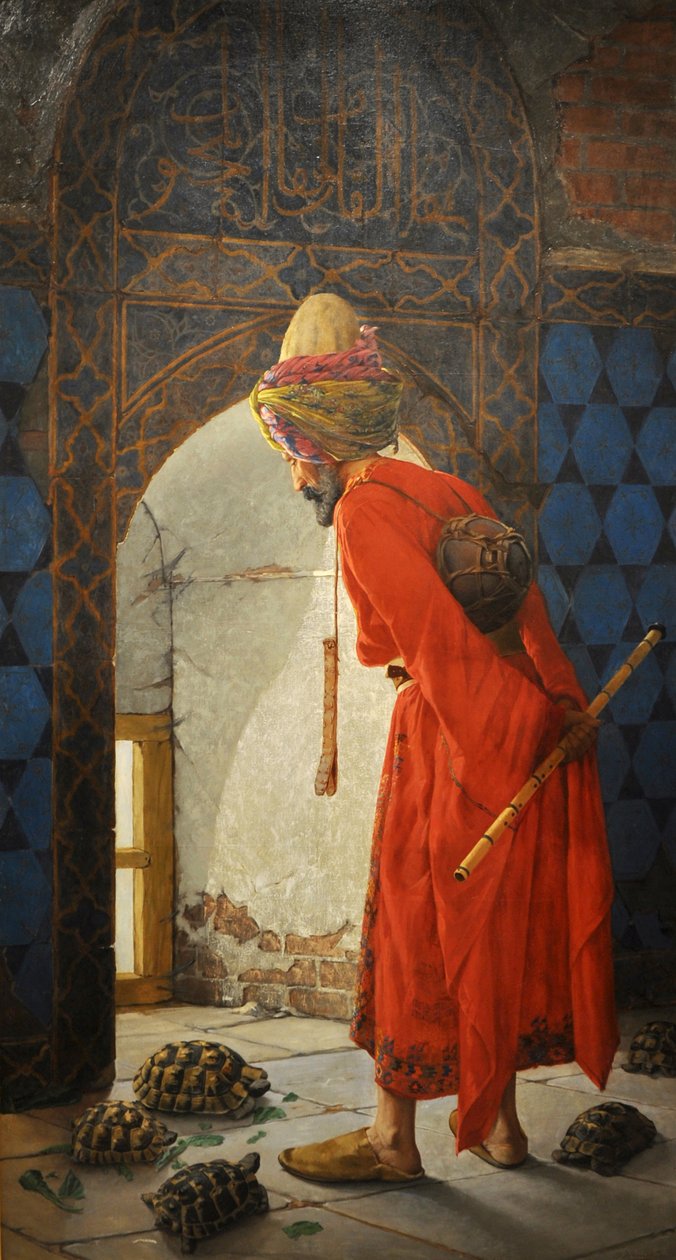 The Tortoise Trainer by Osman Hamdi Bey