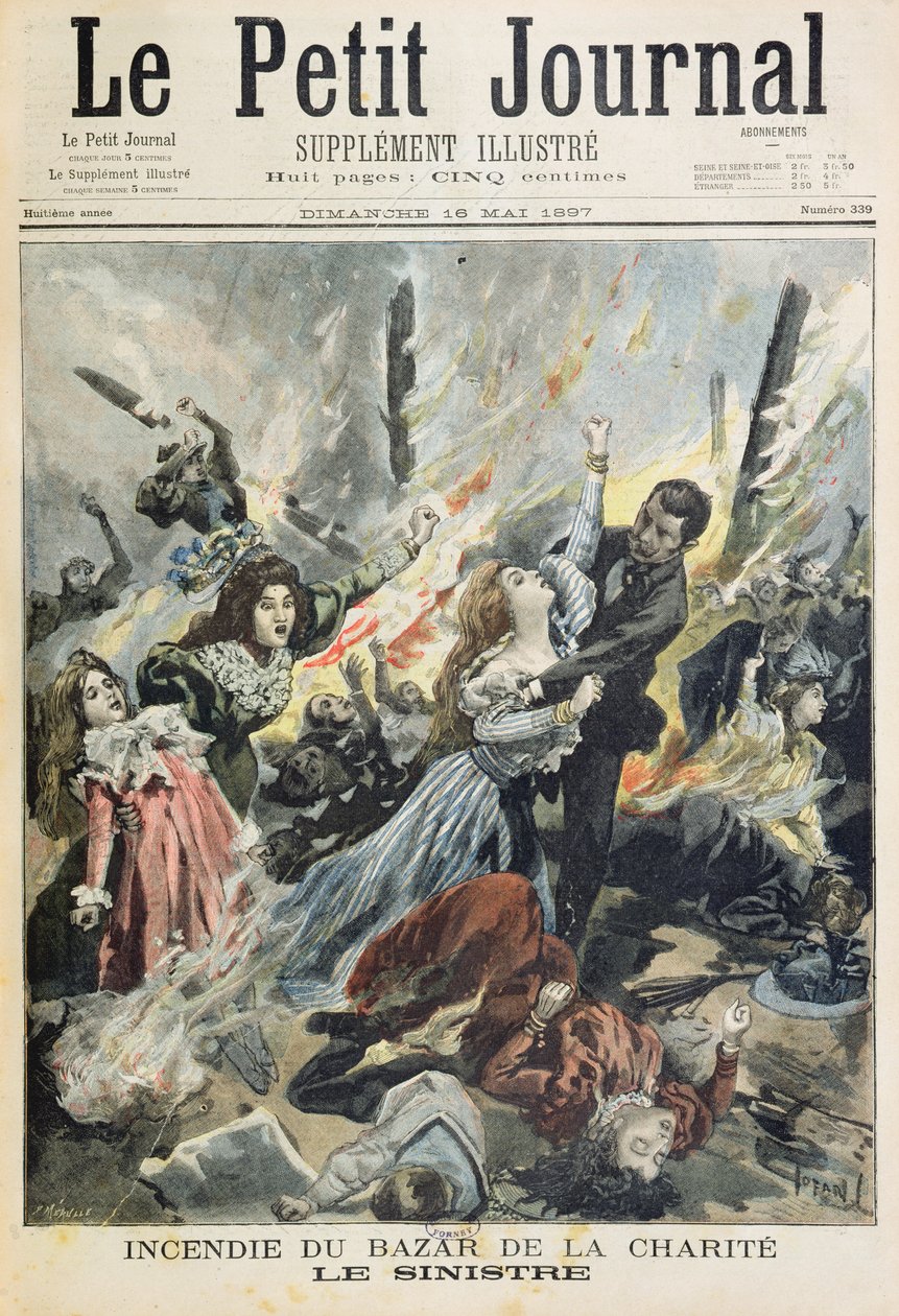 Fire at the Bazar de la Charite, 4th May 1897, from 