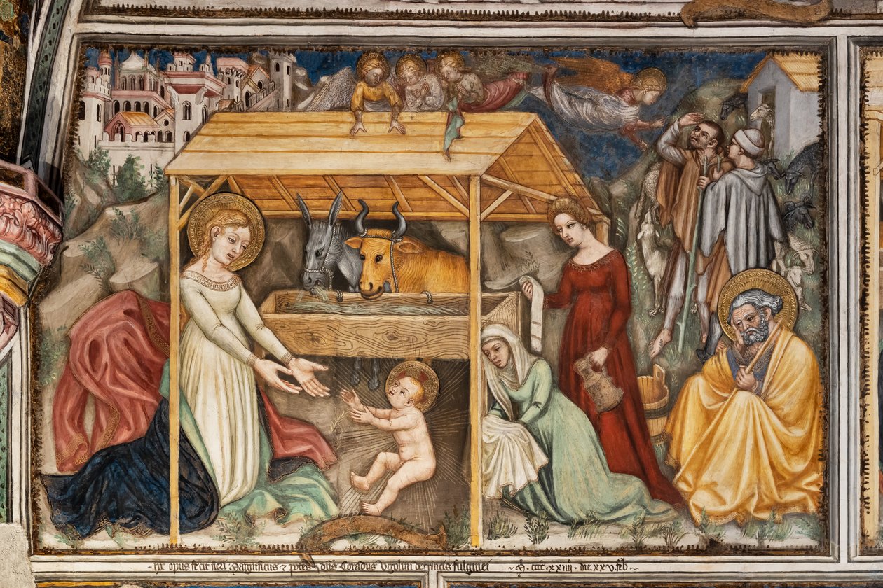 Detail: Nativity by Ottaviano Nelli