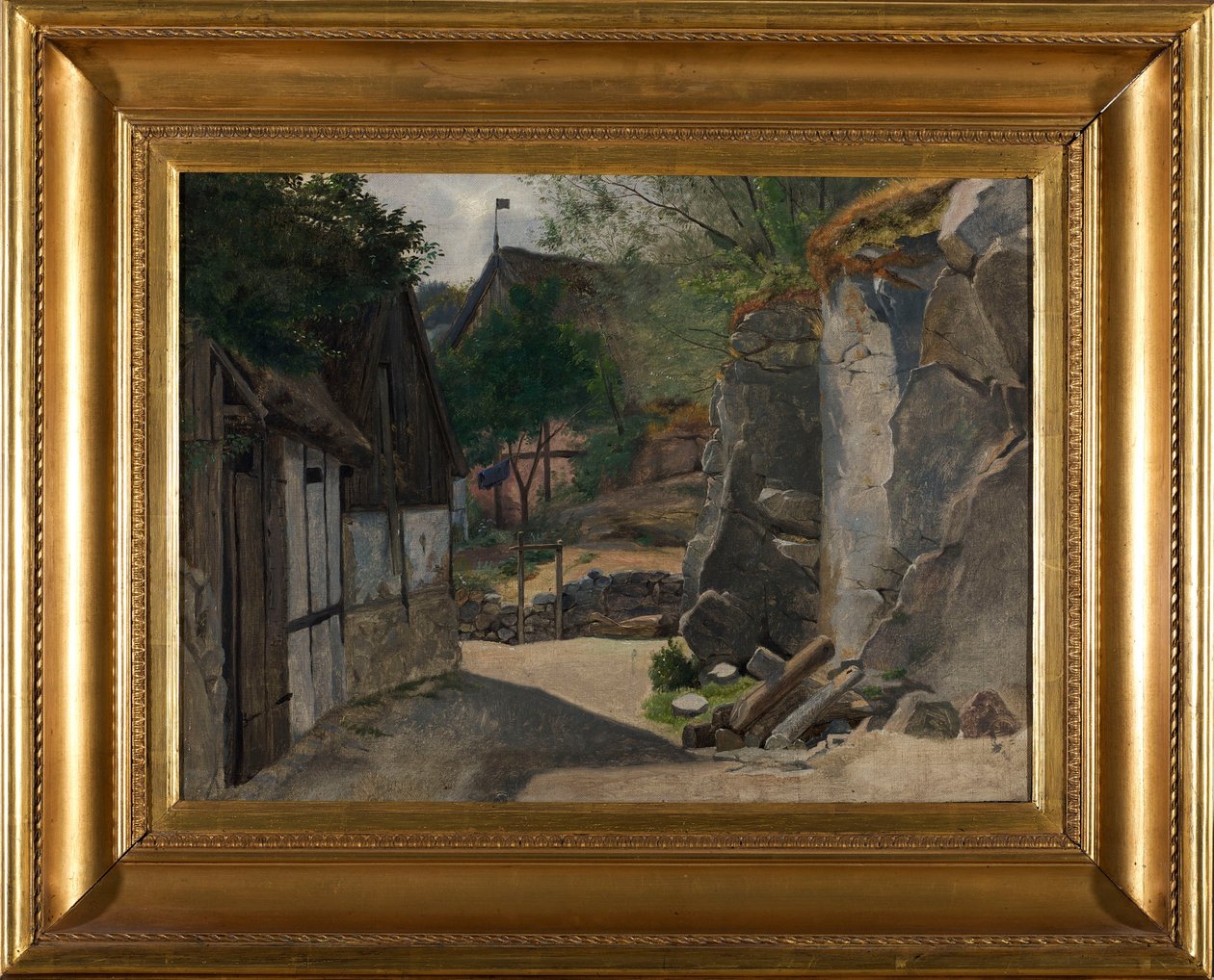 View of Gudhjem by Otto Haslund