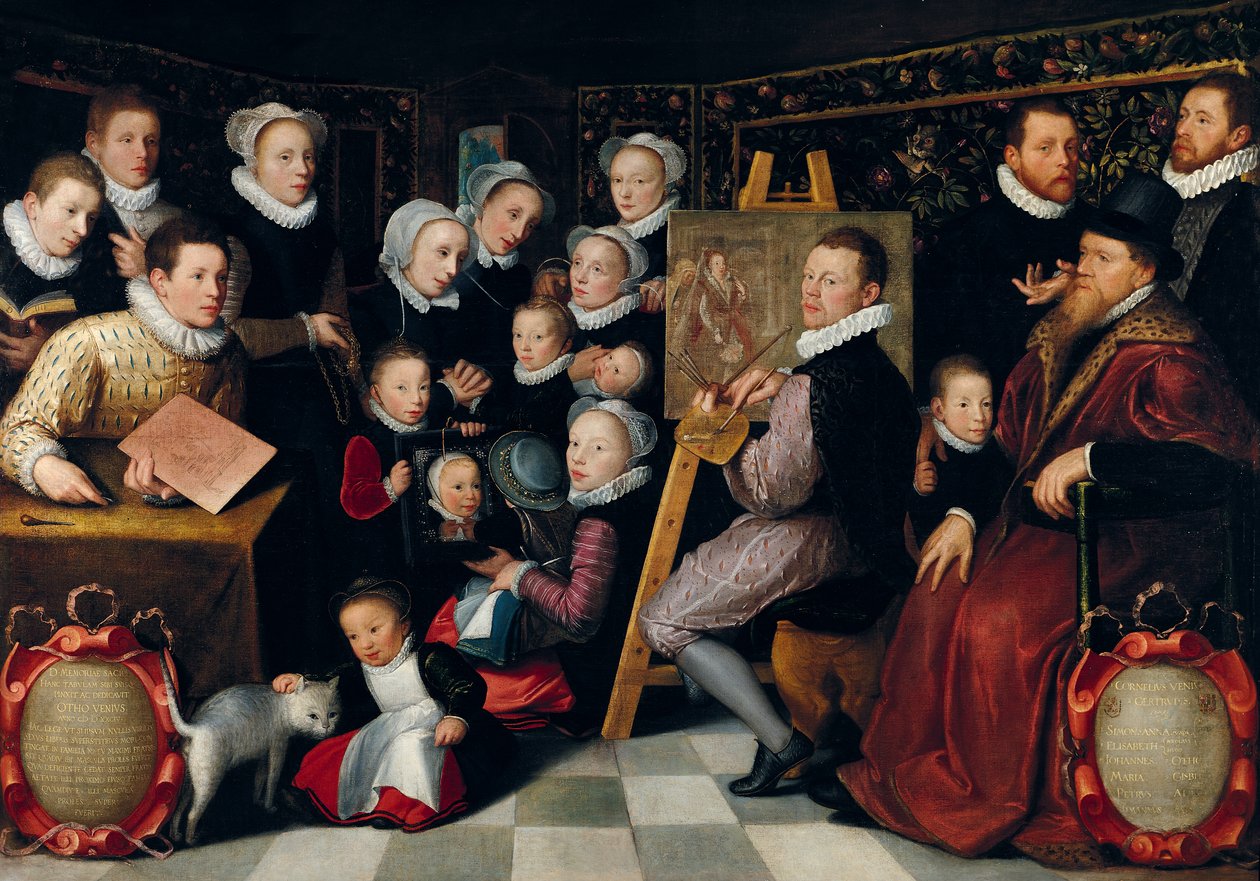 The Artist Painting, Surrounded by his Family, 1584 by Otto van Veen