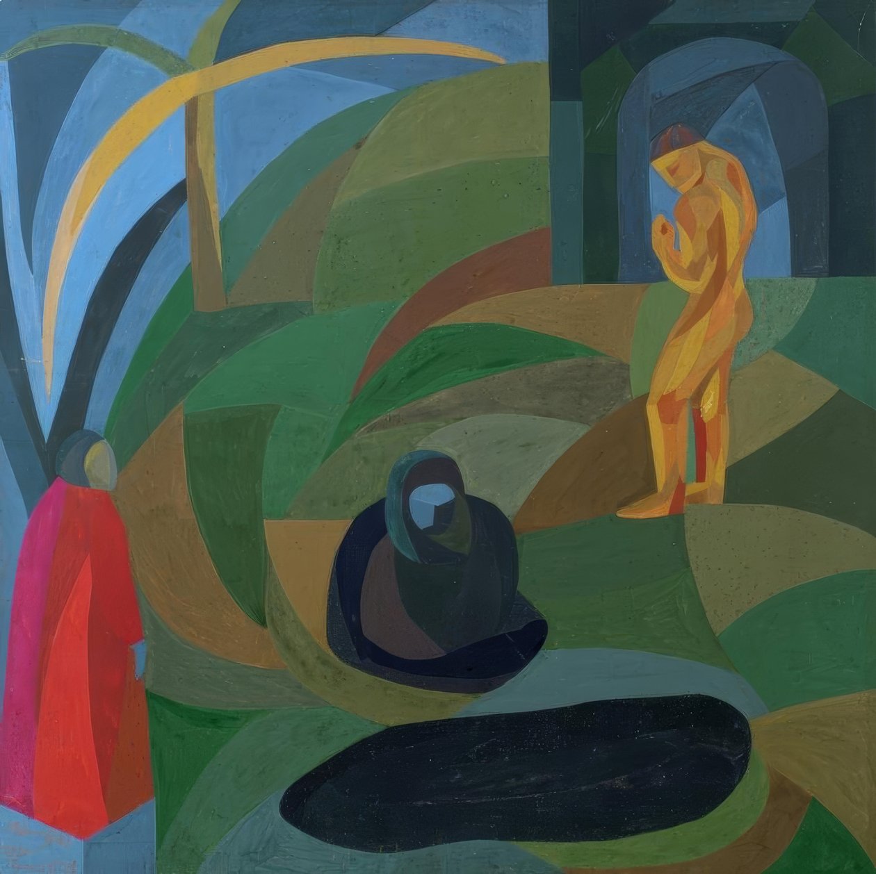 Composition with Three Figures by Otto Freundlich