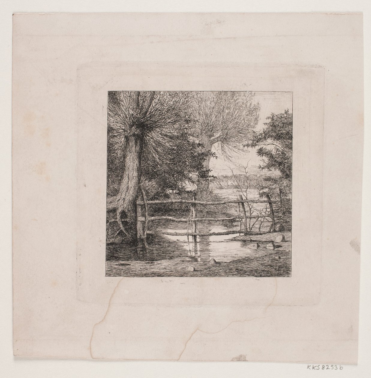 Willow Trees by a Stream by Otto Haslund