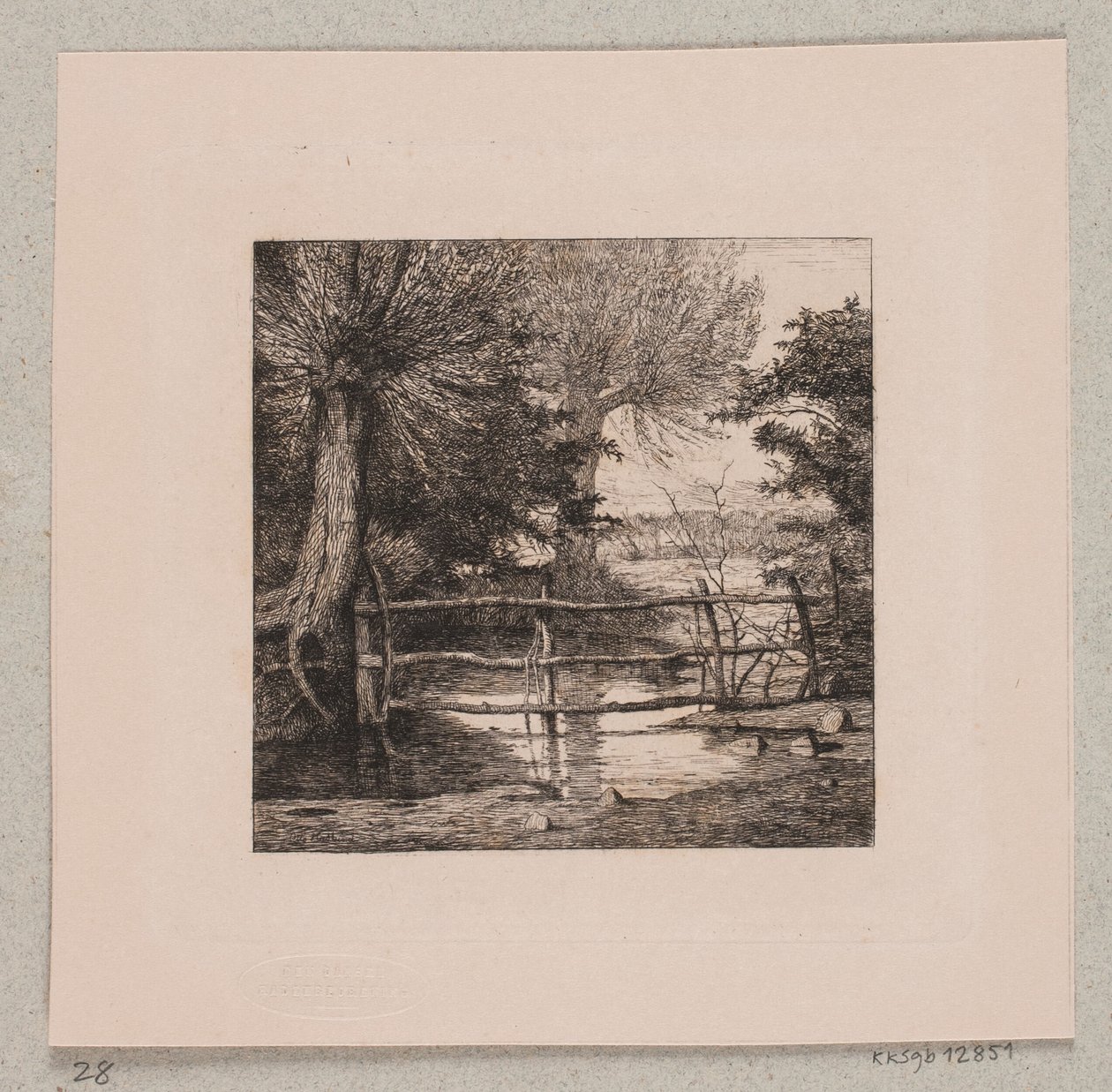 Willow Trees by a Stream by Otto Haslund