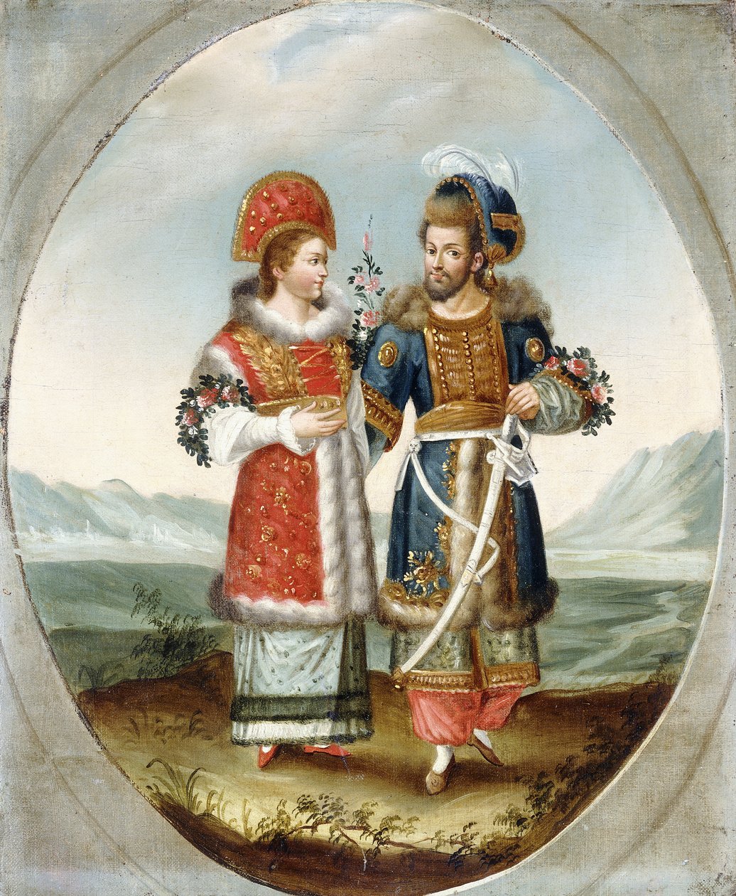 An Exotic Couple, Early 19th Century by Ottoman School