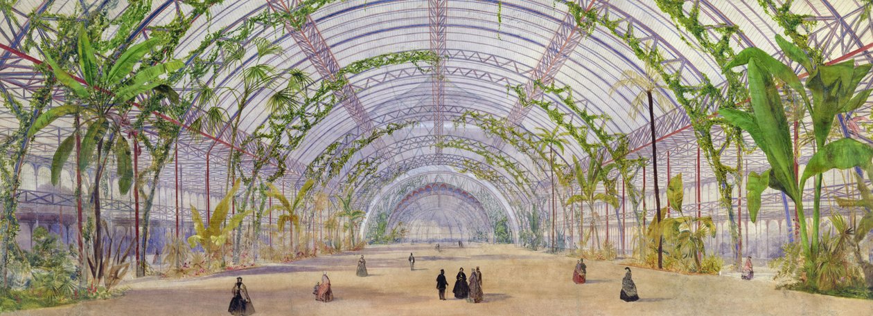 Interior Design for a Crystal Palace in the Parc de Saint-Cloud, c.1860-62 by Owen Jones