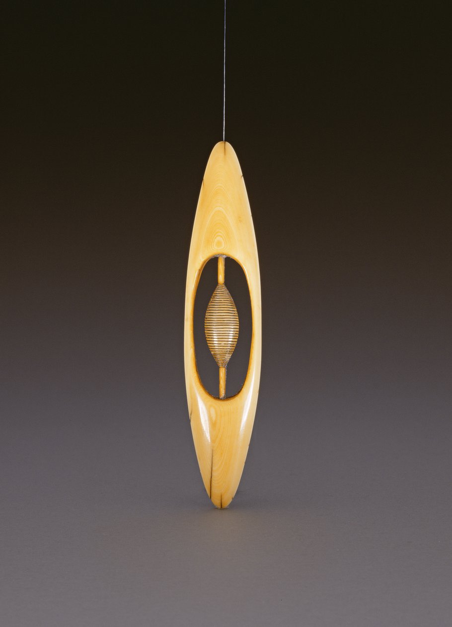 Netsuke Depicting a Weaving Shuttle by Ozaki Kokusai