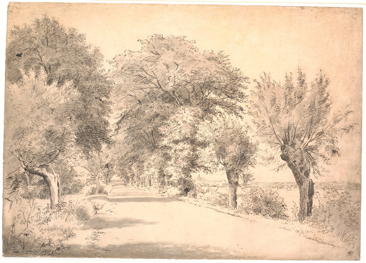 The Road by the Manor Vognserup by P.C. Skovgaard