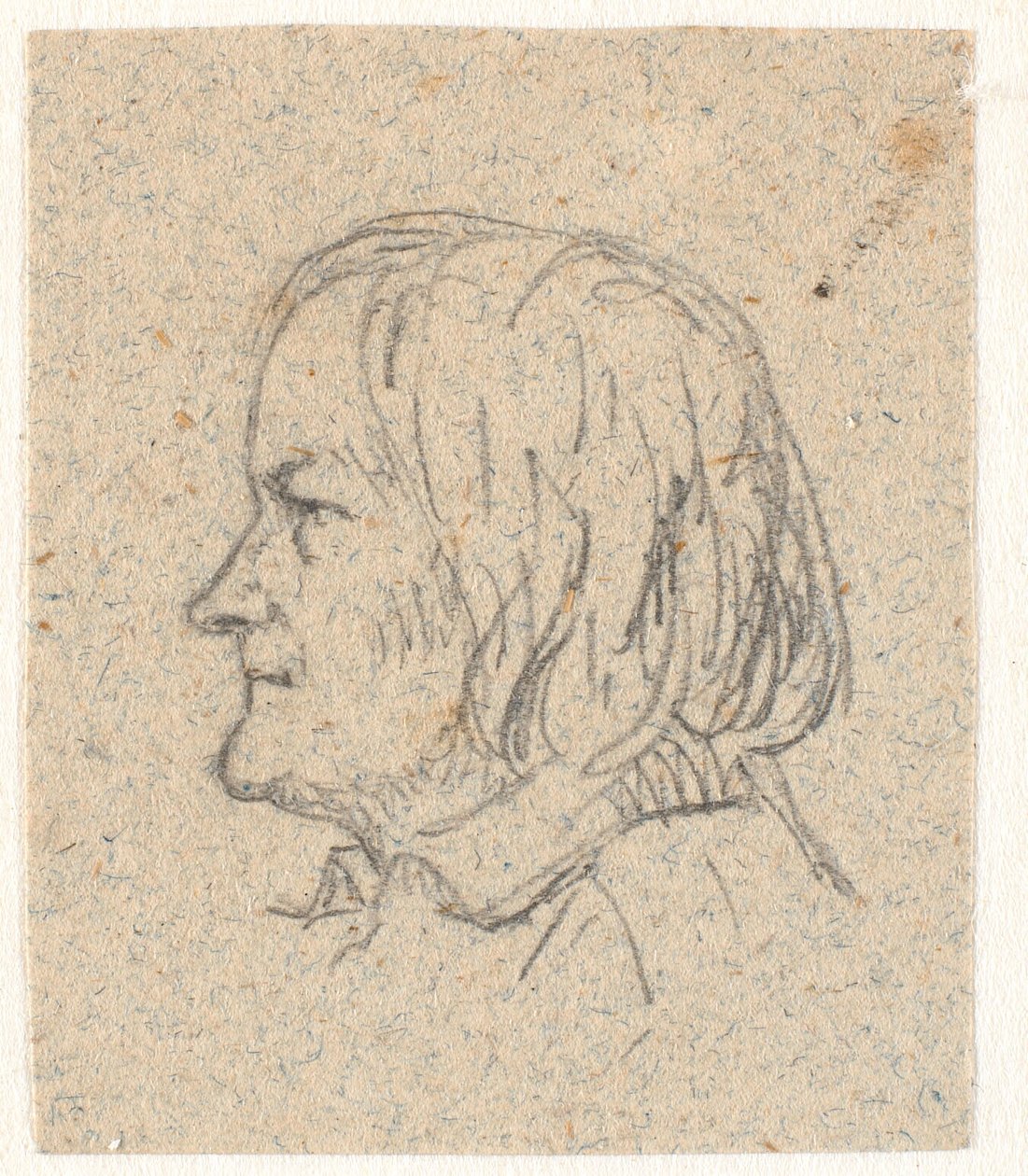 Profile Portrait of Thorvaldsen by P.C. Skovgaard