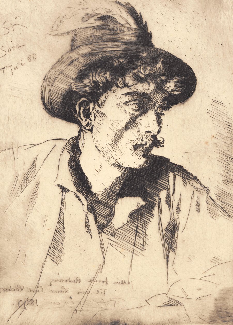 Italian laborer. Sora by Peder Severin Krøyer