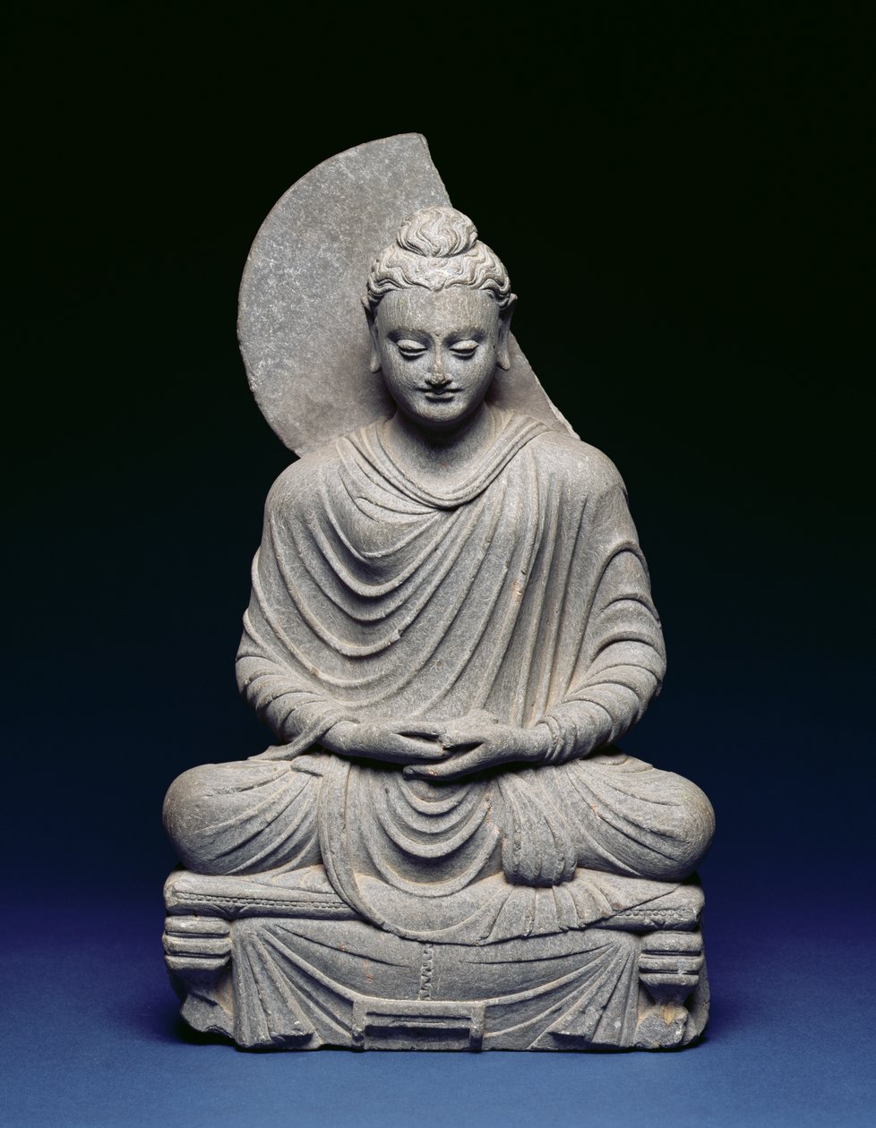 Seated Buddha, Gandhara, 1st-3rd century AD by Pakistani School