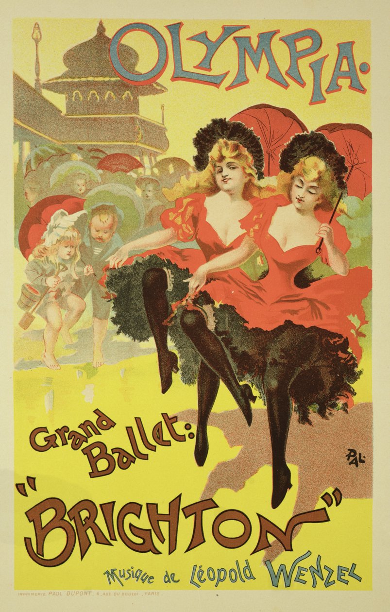 Reproduction of a Poster Advertising the Ballet 