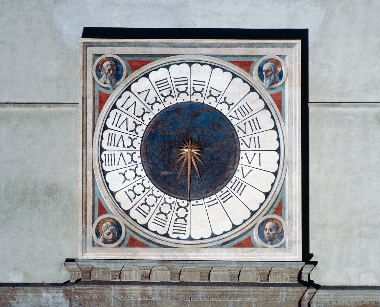 Clock Face with Heads of Prophets by Paolo Uccello