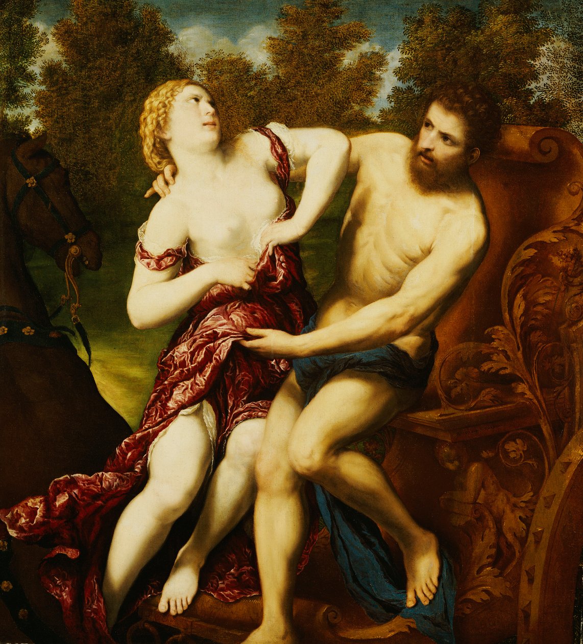 The Rape of Proserpine by Paris Bordone