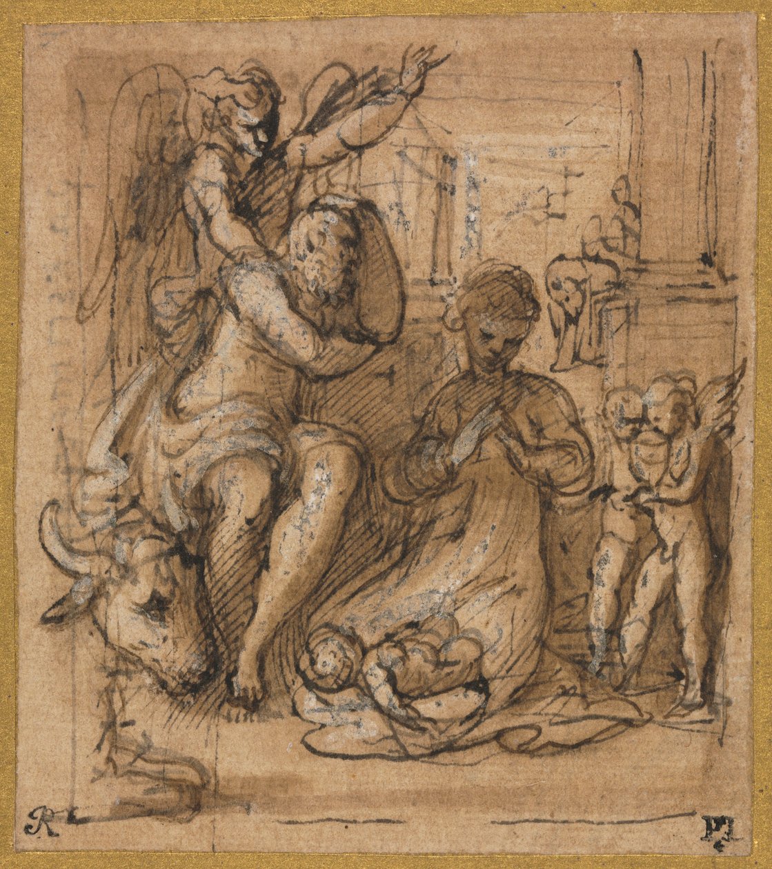 The Nativity with the Dream of Joseph by Parmigianino