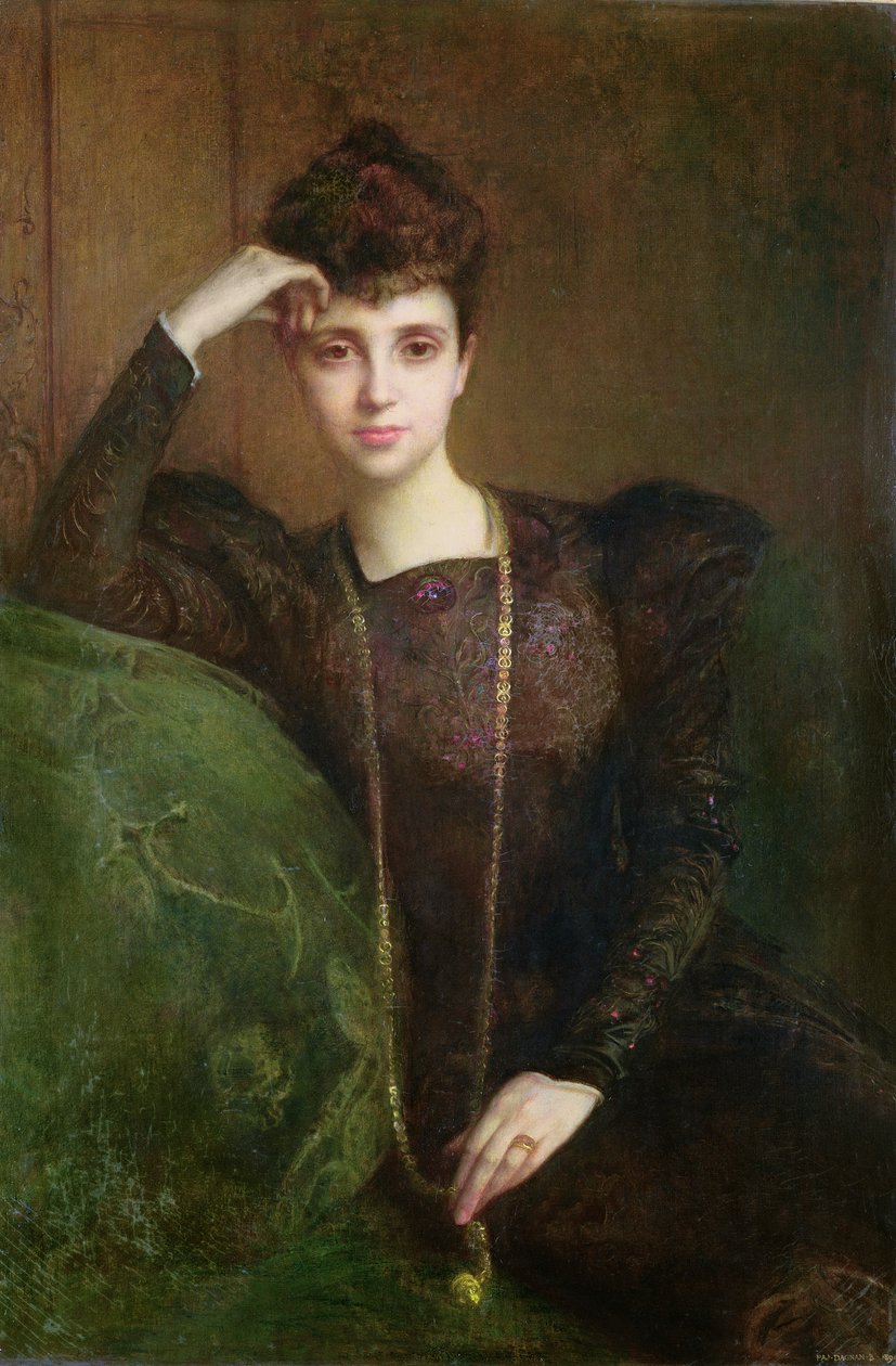 Portrait of a Young Woman by Pascal Adolphe Jean Dagnan Bouveret