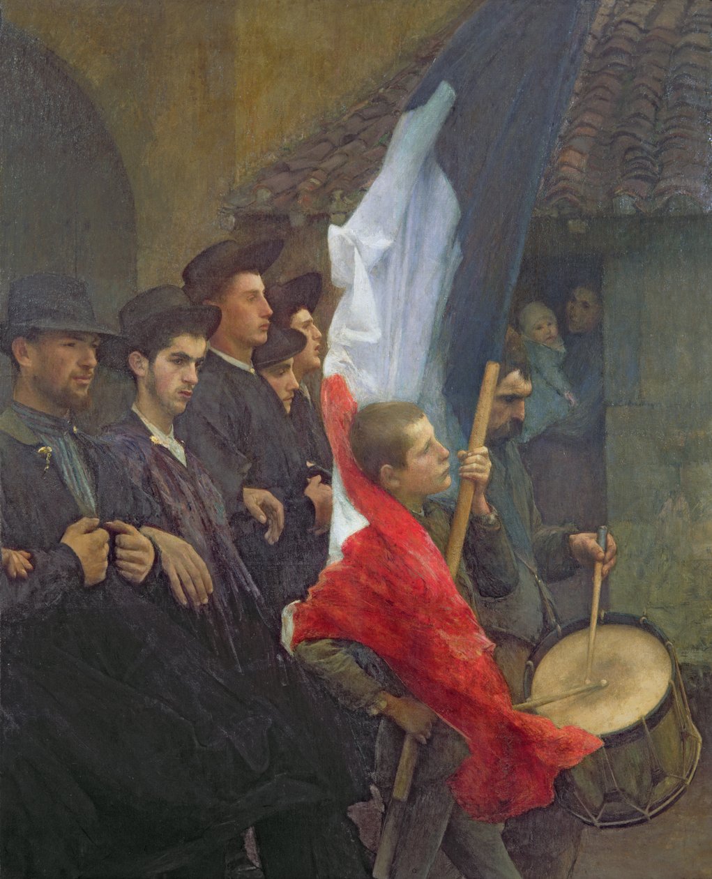 The Conscripts by Pascal Adolphe Jean Dagnan Bouveret