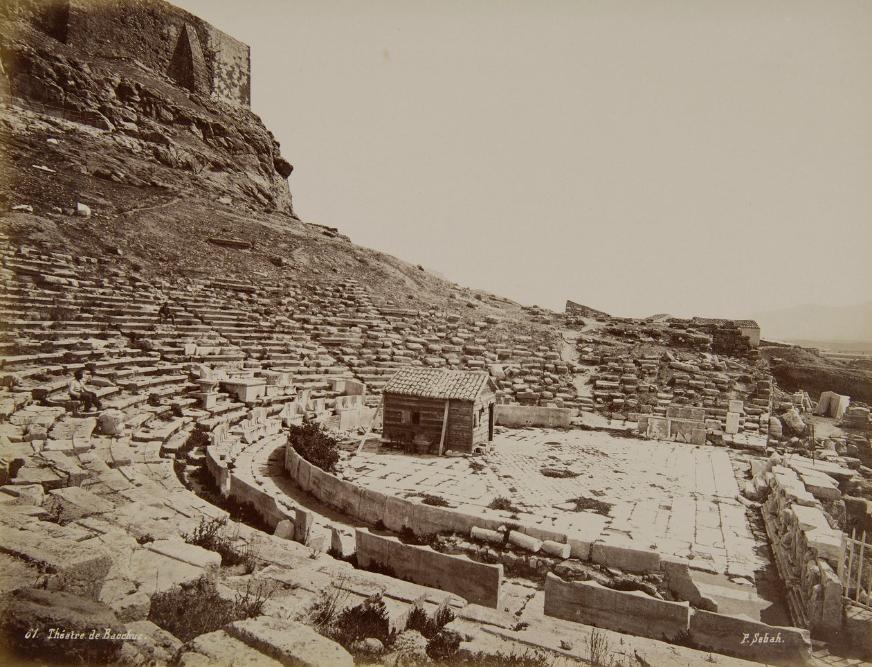 The Ancient Theatre of Dionysus by J. Pascal Sebah