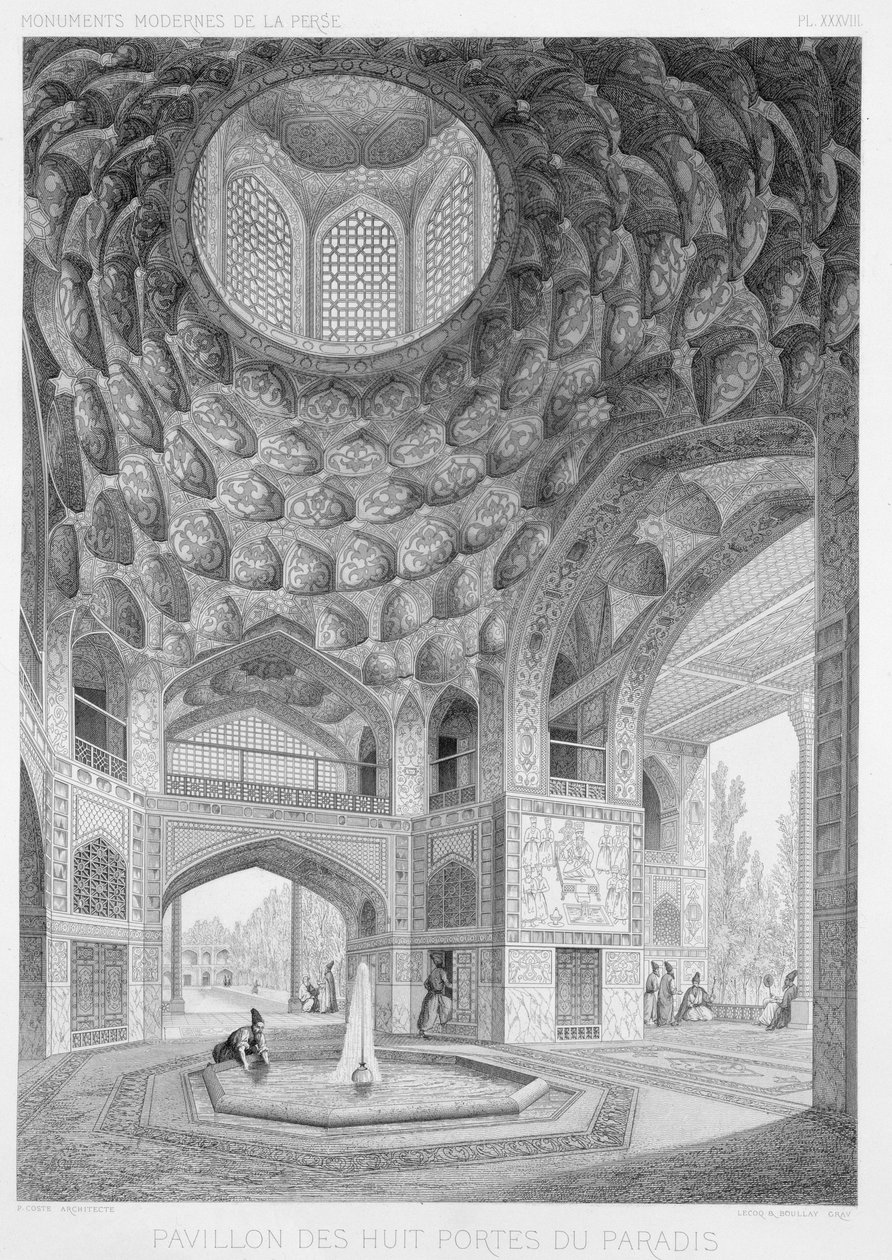 Pavilion of the Eight Paradises, in Isfahan, from 