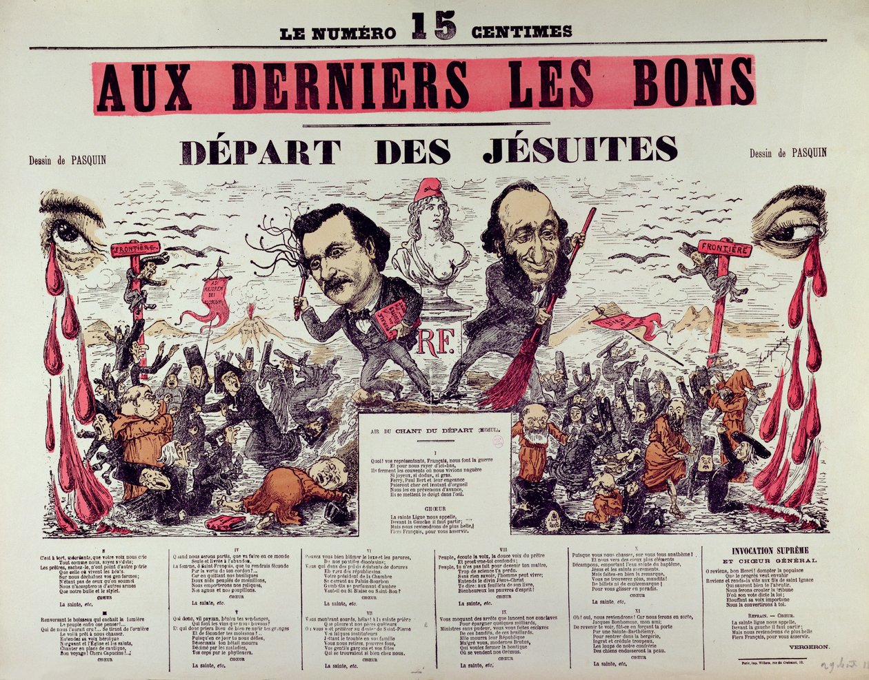 The Departure of the Jesuits, 1880 by Pasquin