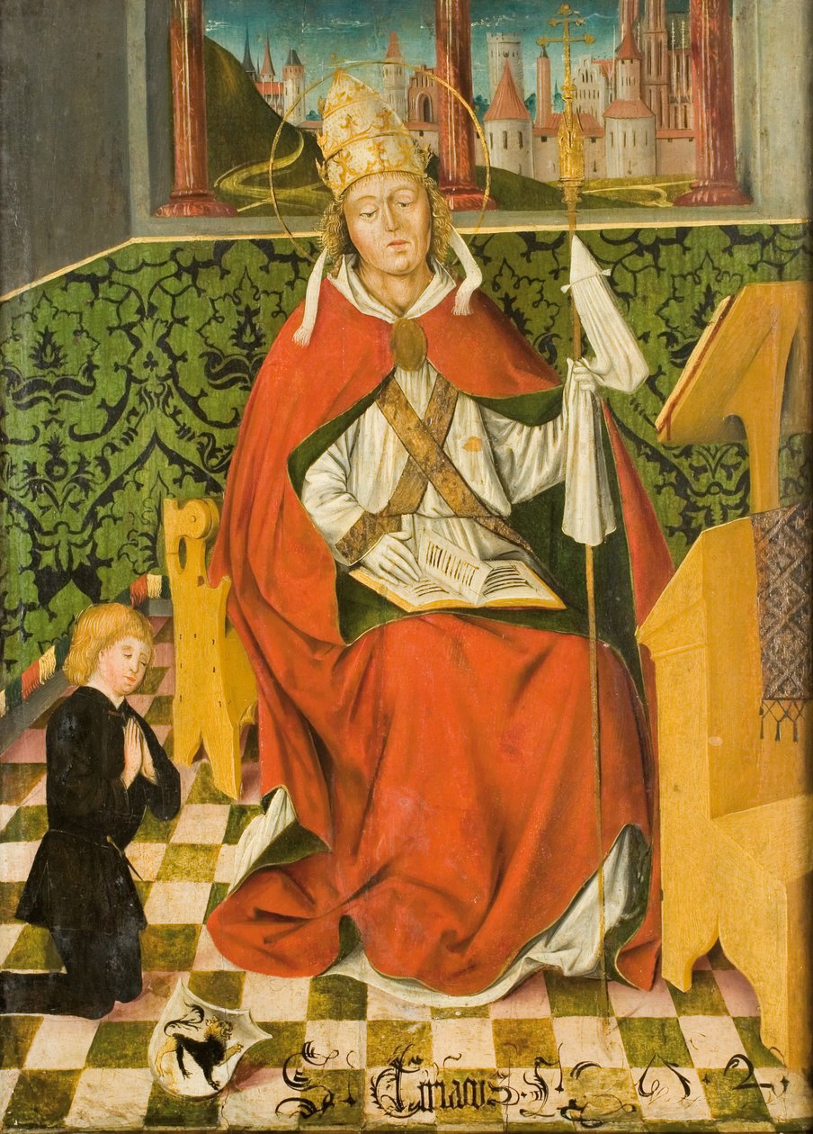 St. Cyriacus with Donor by Passauer Maler