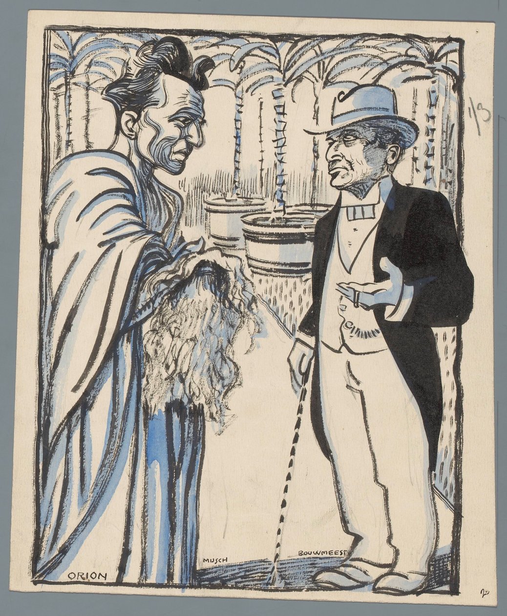 Musch and Bouwmeester by Patricq Kroon (signed by artist)