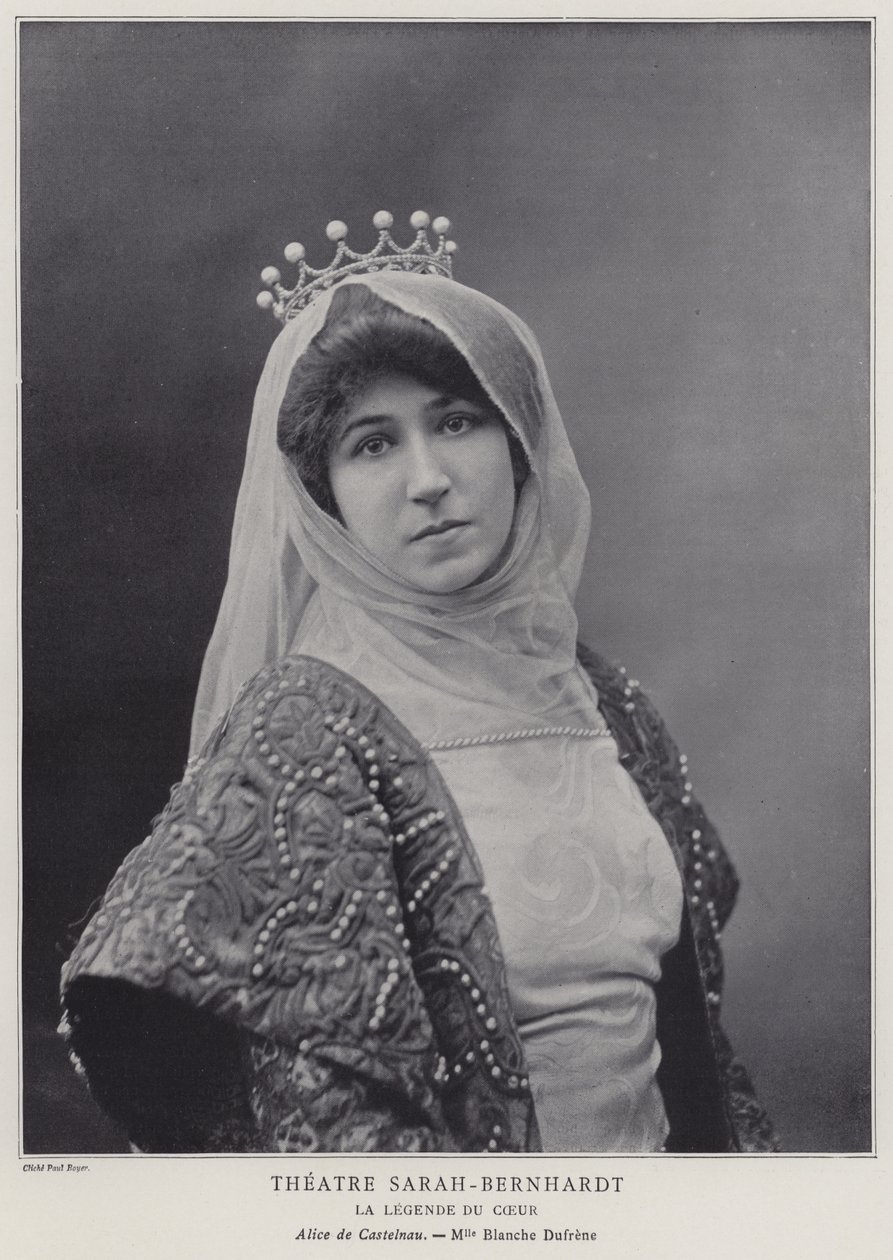 Blanche Dufrene as Alice de Castelnau in La Legende du Coeur by Paul Boyer