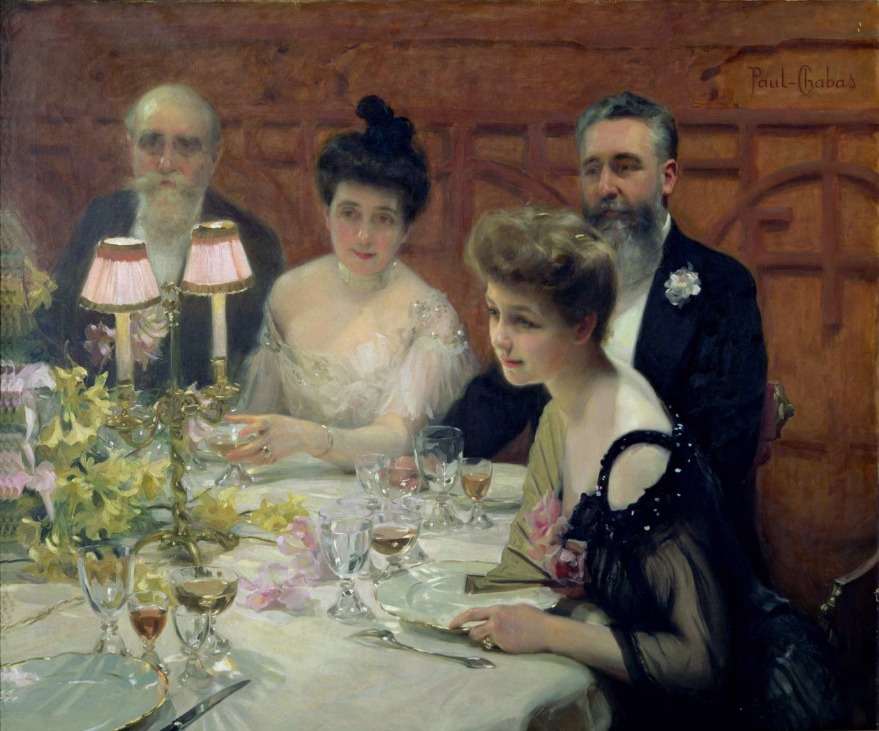 The Corner of the Table, 1904 by Paul Emile Chabas
