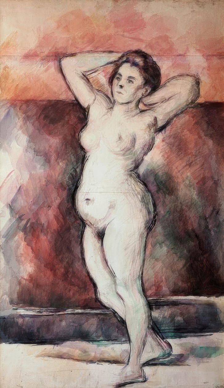 Standing Nude Woman by Paul Cézanne