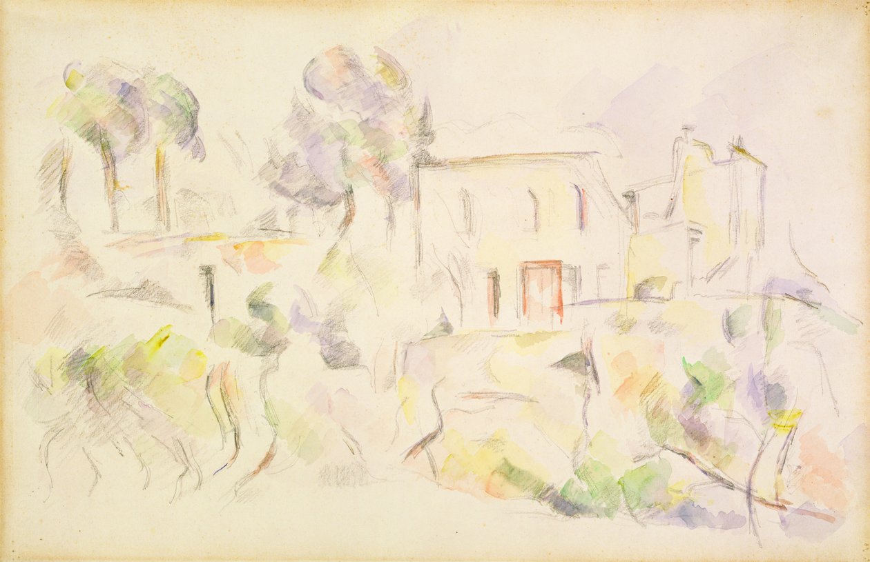 Group of Houses by Paul Cézanne