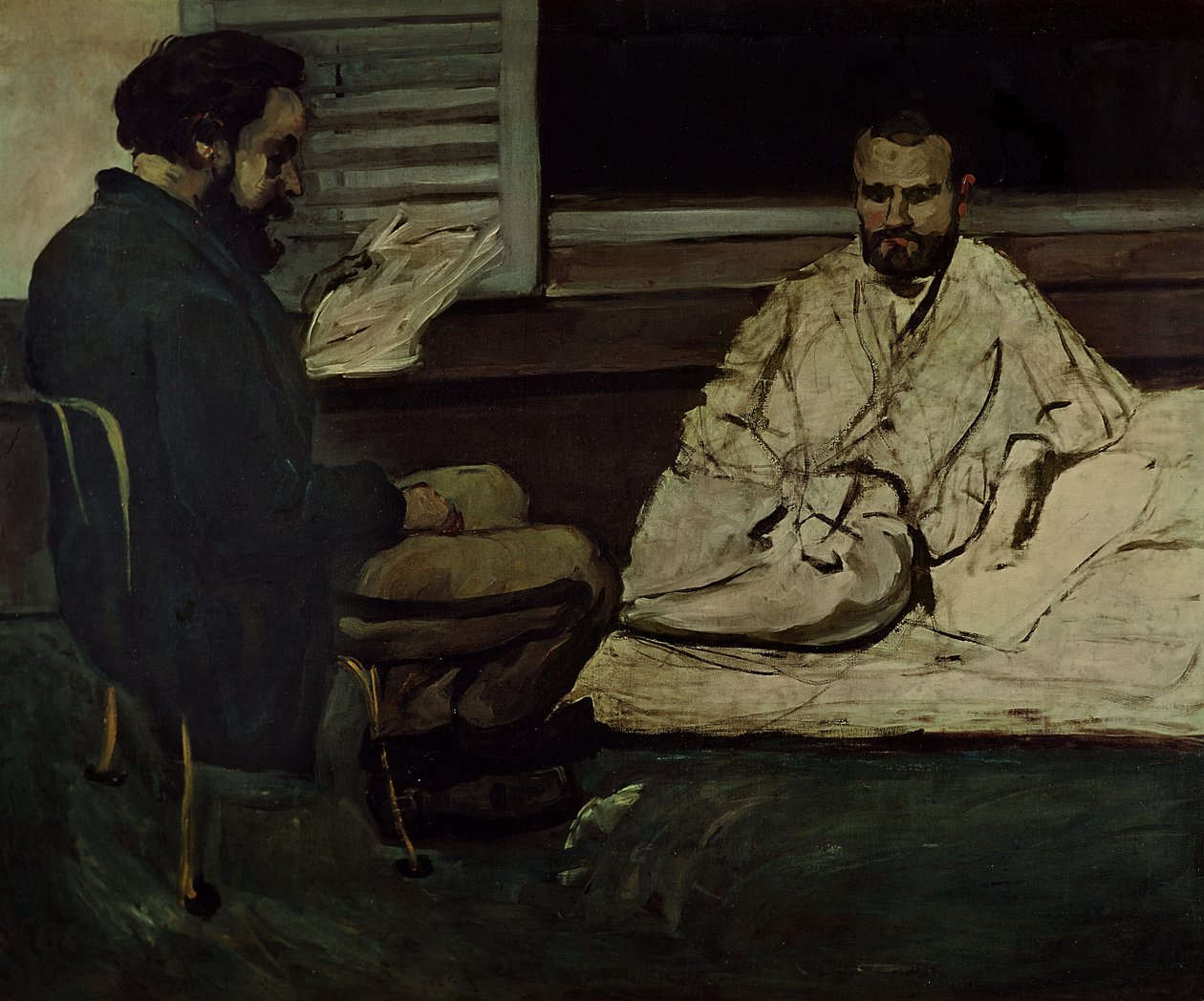 Paul Alexis Reading a Manuscript to Emile Zola by Paul Cézanne