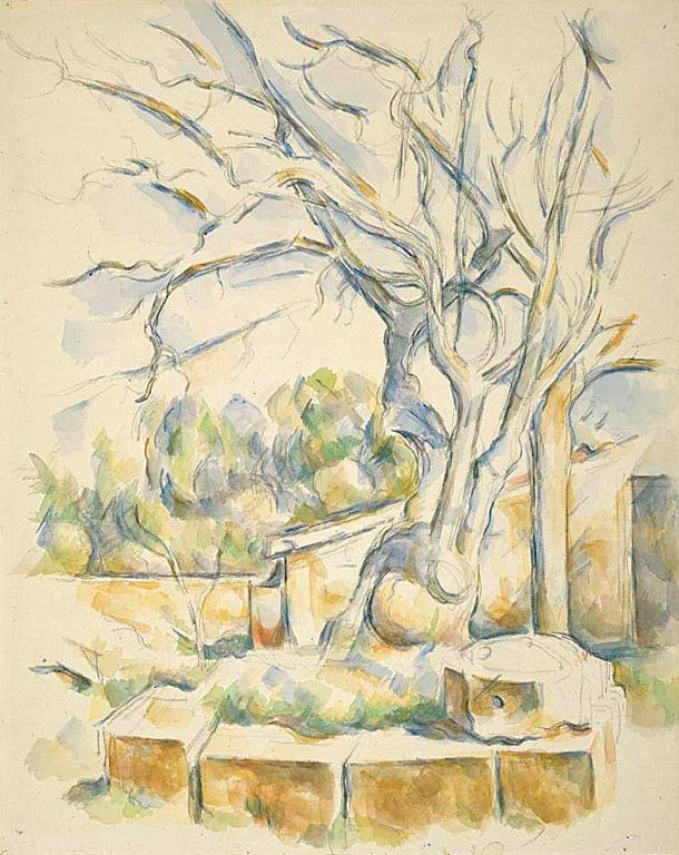 Pistachio Tree at Château Noir by Paul Cézanne