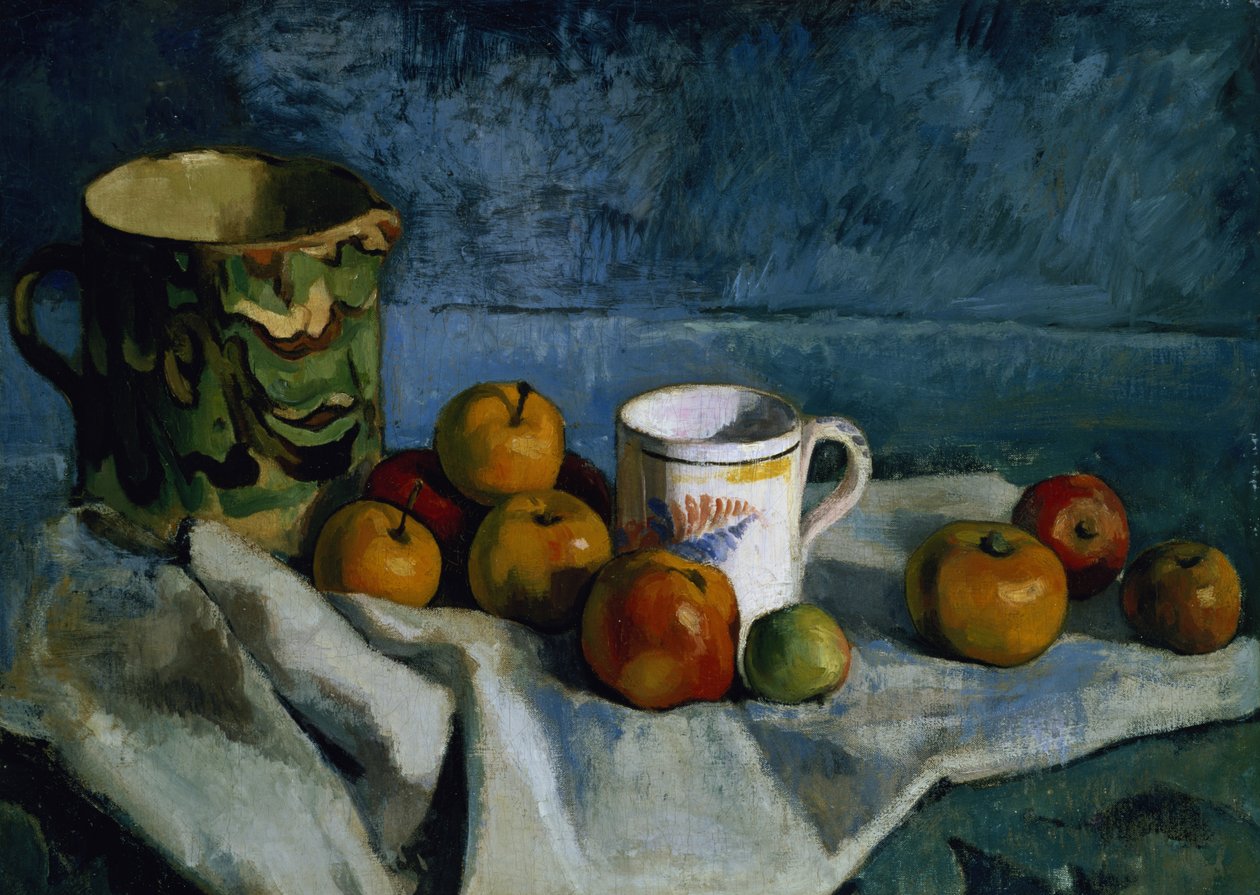 Still Life with Apples, Cup and Pitcher by Paul Cézanne
