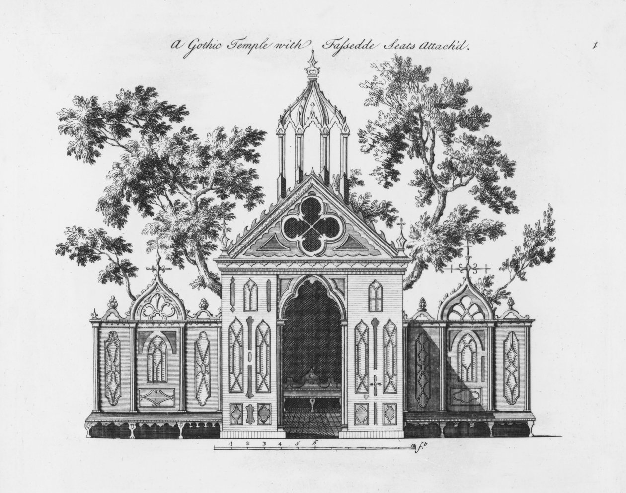 A Gothic Temple, from 