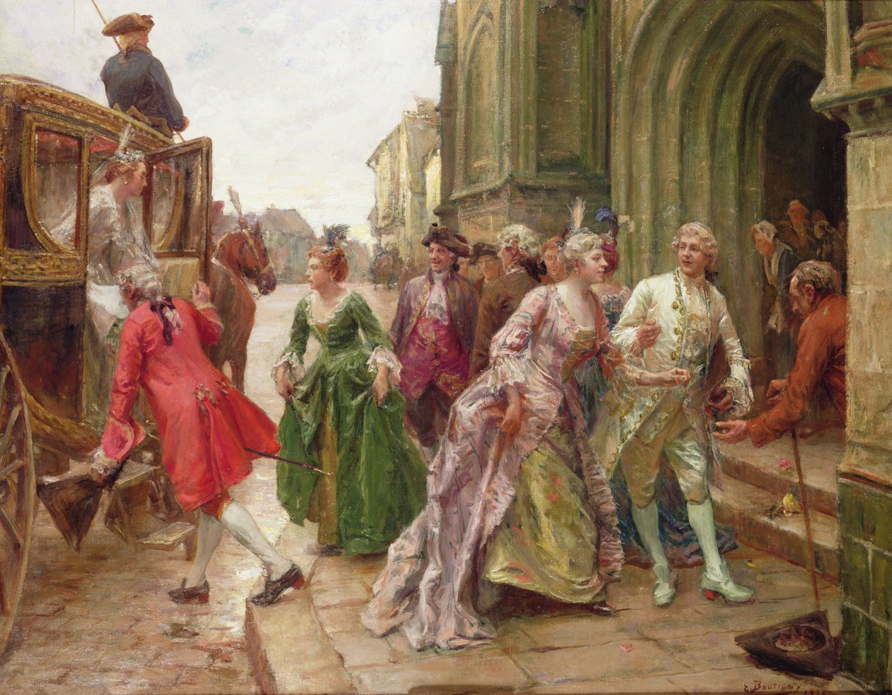 Arrival for the Wedding by Paul Emile Boutigny