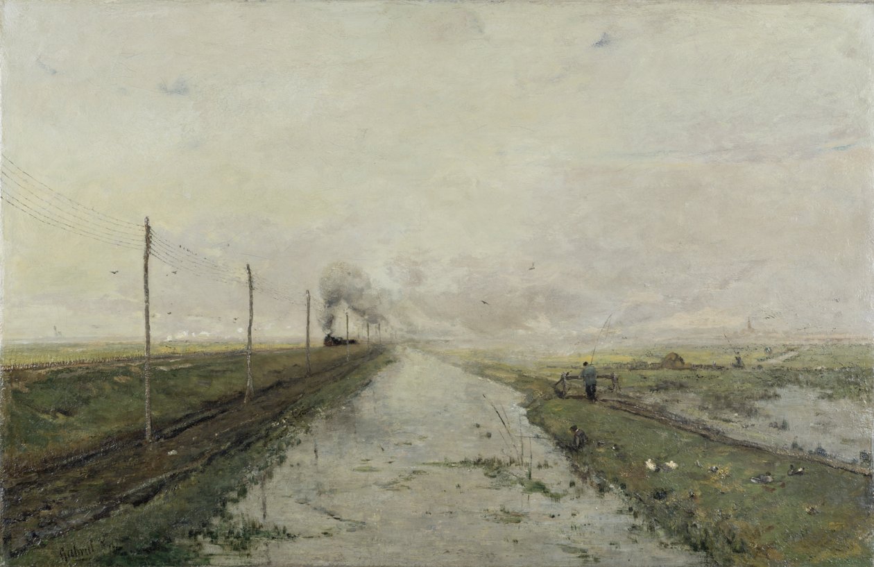Landscape with a Train by Paul Joseph Constantin Gabriel