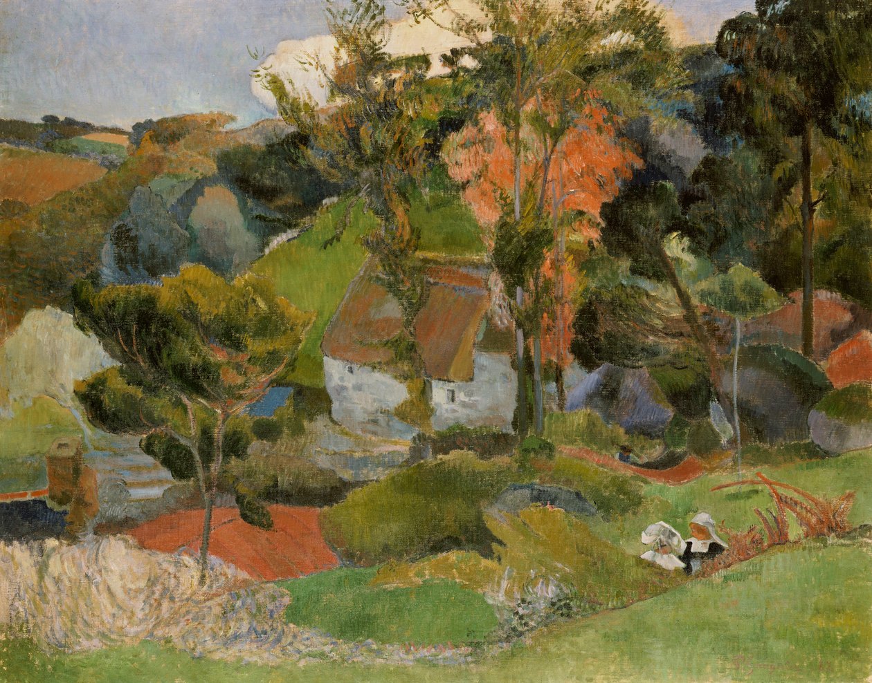 Landscape at Pont Aven, 1888 by Paul Gauguin