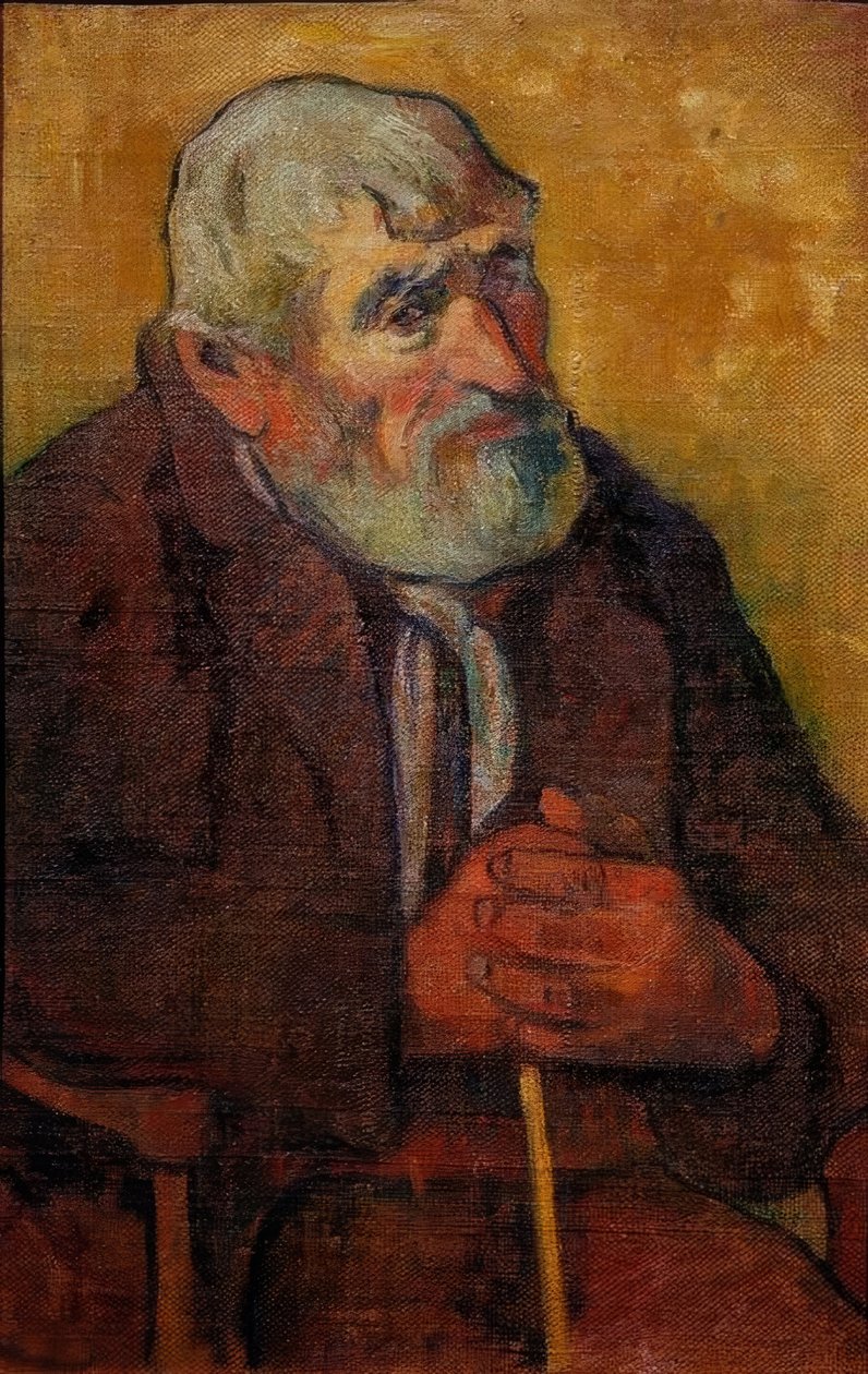 The Old Man with a Stick by Paul Gauguin